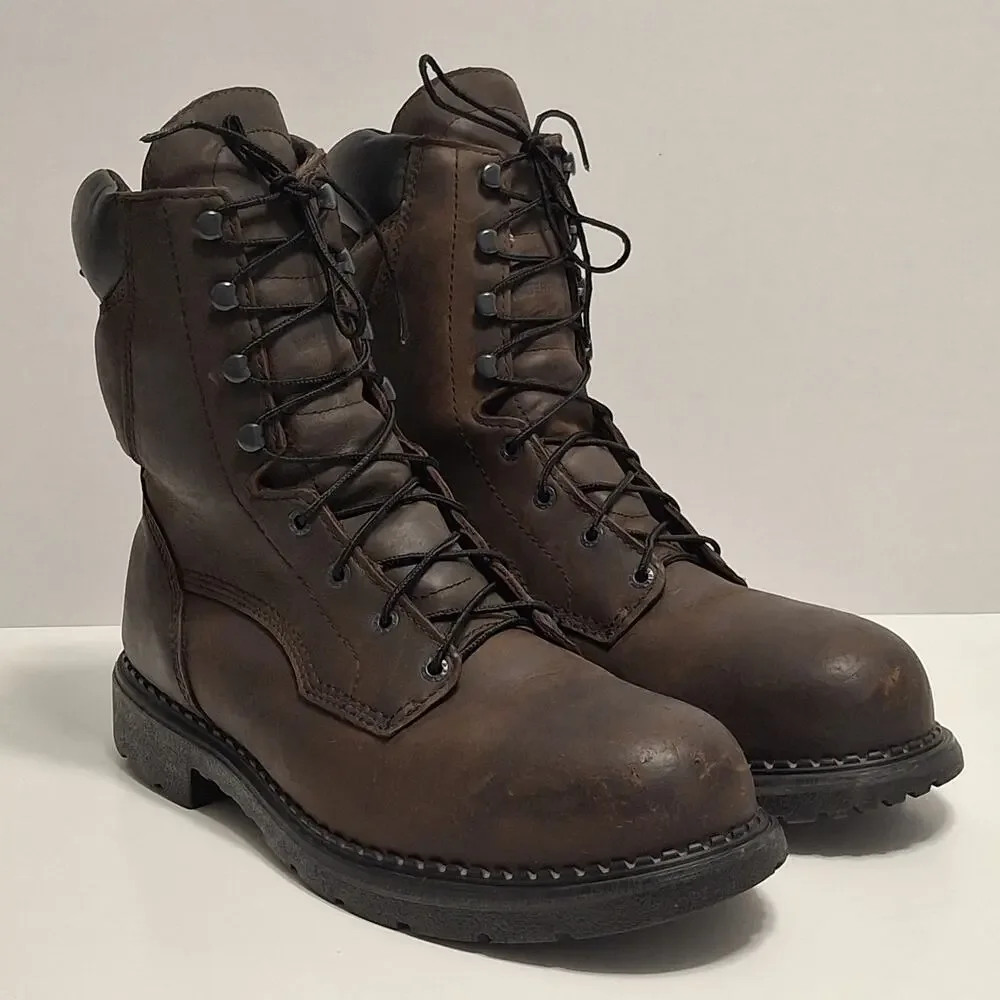 Red Wing 2211 Steel Toe DynaForce Waterproof Work Boots Brown, Sz 12E2 Made USA